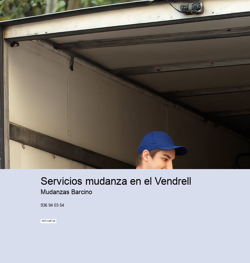 Servicios mudanza en el Vendrell 