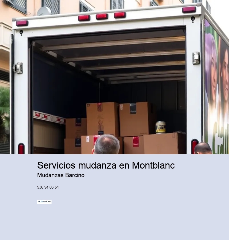 Servicios mudanza en Montblanc 