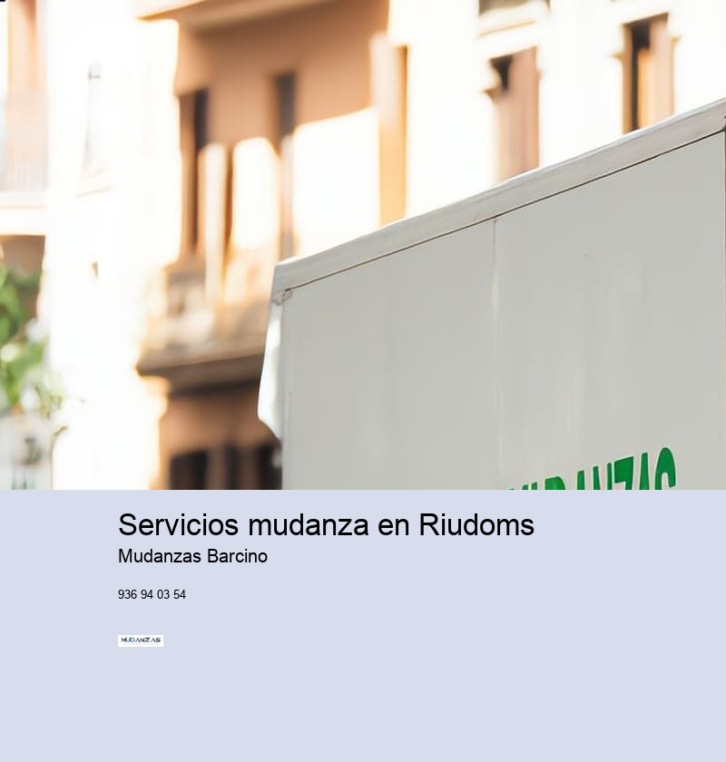 Servicios mudanza en Riudoms 