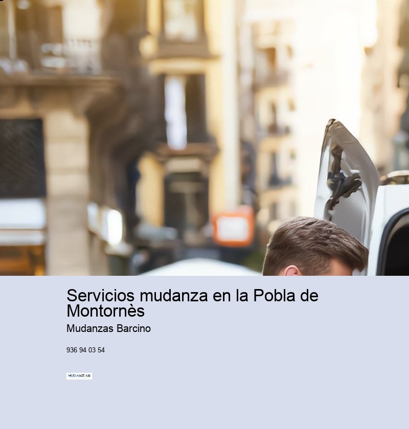 Servicios mudanza en la Pobla de Montornès 