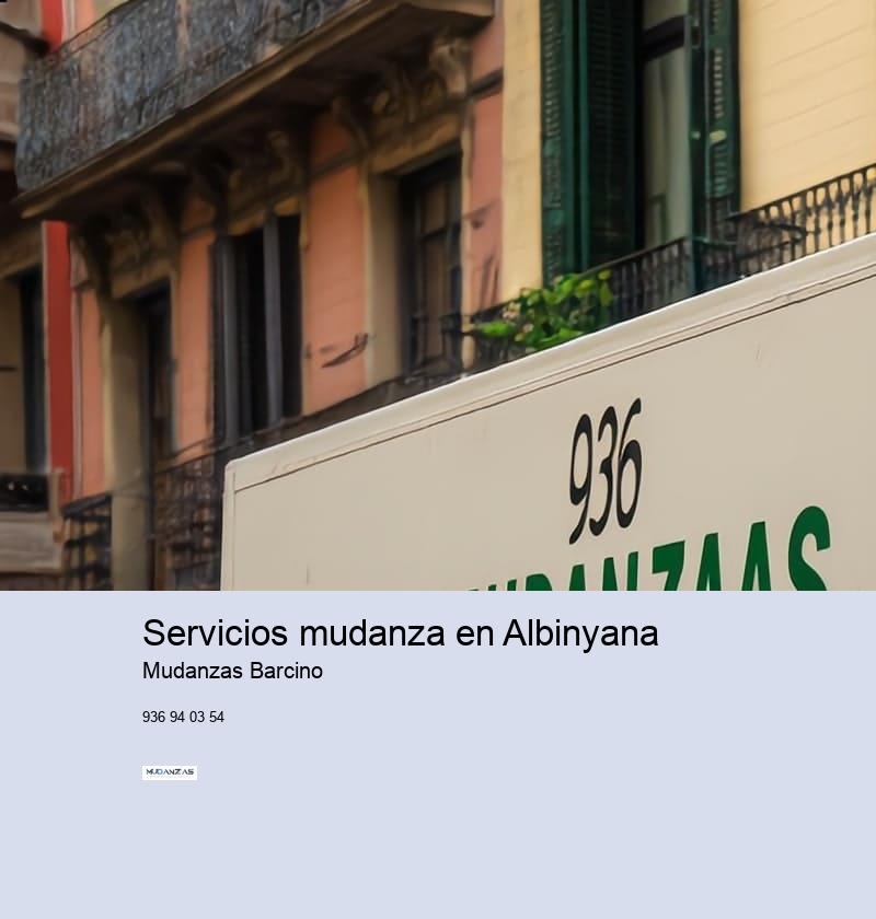 Servicios mudanza en Albinyana 