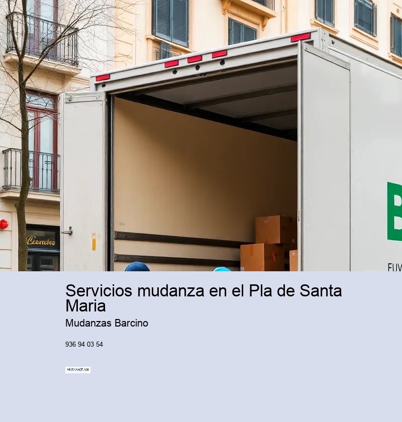 Servicios mudanza en el Pla de Santa Maria 