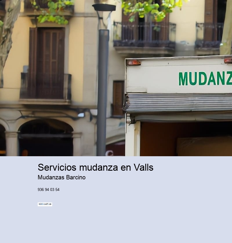 Servicios mudanza en Valls 